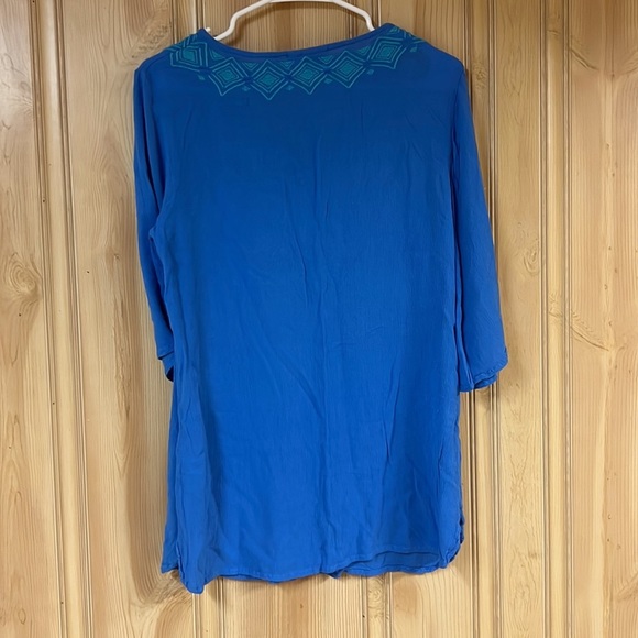 Lily Pulitzer Tunic Blue and Green Size Medium​ - Picture 5 of 5